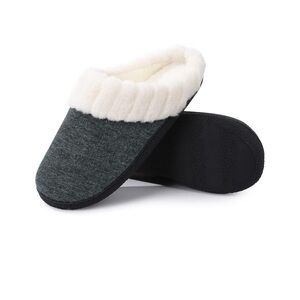 Green memory foam  Women's Slippers with Plush Lining